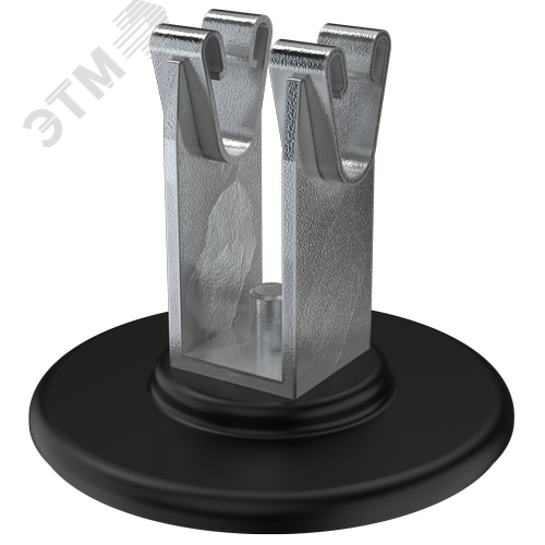 Изображение товара Держатель проводника круглого 8-10 мм для кровли основание клей оцинкованная сталь (шт)