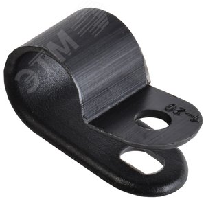 Изображение товара Скоба крепежная 9мм нейлоновая черная (50шт) (упак)