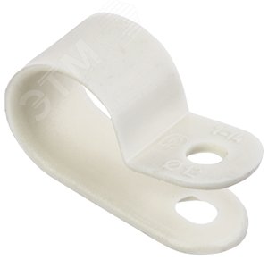 Изображение товара Скоба крепежная 12мм нейлоновая белая (50шт) (упак)