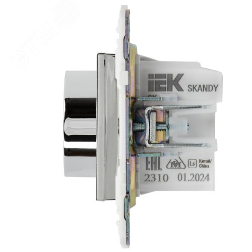 SKANDY Термостат электронный с индикацией SK-T01N никель IEK - фото 3