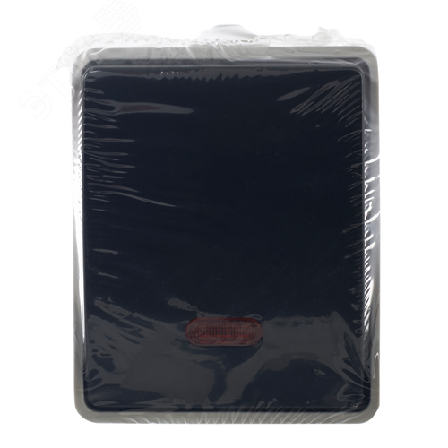 Выключатель 1-клавишный проходной с индикацией дляоткрытой установки 10А IP54 ВС20-1-1-ФСр серый IEKFORS - фото 4