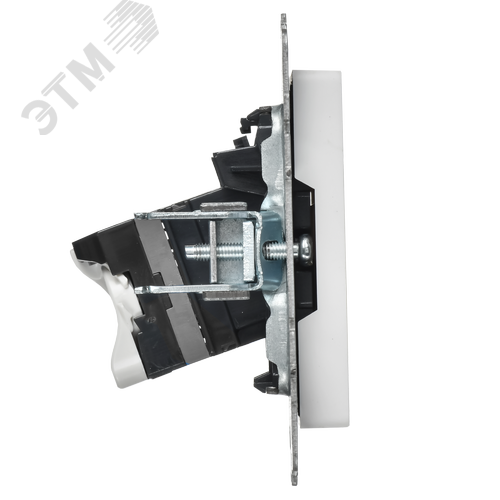 BRITE Розетка компьютерная двойная кат.5E RJ45 РК10-2-БрАБ арктический белый IEK - фото 3