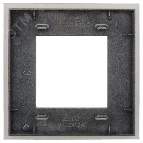 SKANDY Рамка 1-местная SK-F21Sh стекло шампань IEK - фото 3