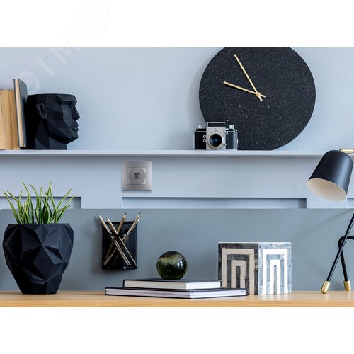 Розетка USB A+A 15Вт алюминий ETIKA - фото 3