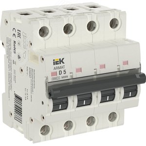 Изображение товара ARMAT Выключатель автоматический четырехполюсный D 5А M06N (шт)