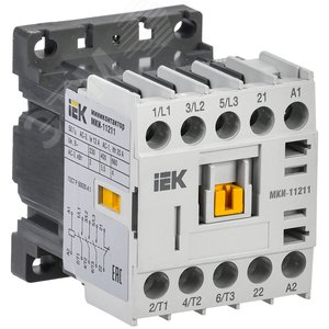Изображение товара МиниКонтактор КМИ-11211 12А 400В/АС3 1Н3 (шт)