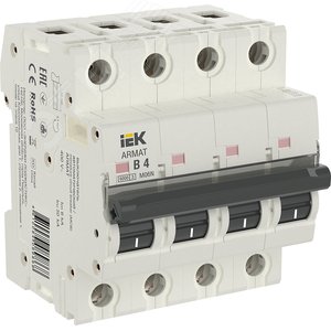 Выключатель автоматический четырехполюсный B 4А M06N - фото 1