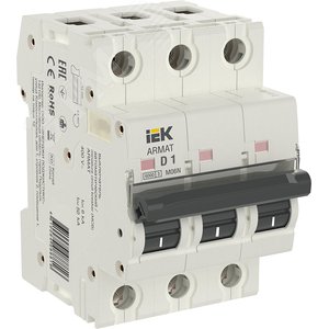 Выключатель автоматический трехполюсный D 1А M06N - фото 1