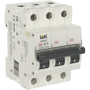 Выключатель автоматический трехполюсный D 3А M06N - фото 1