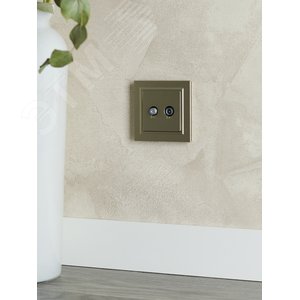 BRITE Розетка двойная TV+SAT РТВ/РСп12-БрШ шампань - фото 8