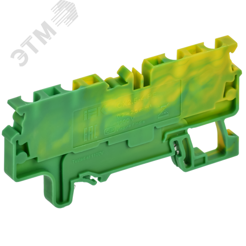 ARMAFIX Клемма пружинная CX2.5-4 PE 2,5мм2 четырехконтактная заземляющая IEK - фото 1