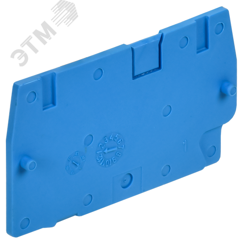 ARMAFIX Заглушка для колодки клеммной CP 1,5мм2 синяя IEK - фото 3