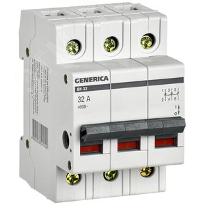 Изображение товара Выключатель нагрузки 3п ВН-32 GENERICA 32А (шт)