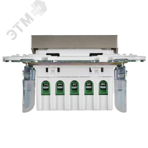 SKANDY Кнопка звонка с индикацией для отелей 10А SK-V17Sh шампань IEK - фото 4