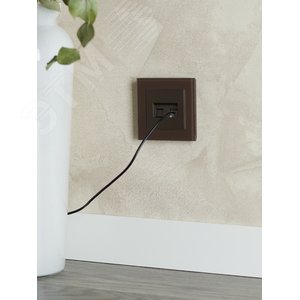 BRITE Рамка 1 пост РУ-1-2-БрТБ стекло бронза - фото 7