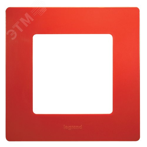 Рамка 1-местная красный ETIKA - фото 3
