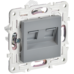 Изображение товара SKANDY Розетка компьютерная двойная RJ45 кат.5E SK-K03Gr серый IEK (шт)