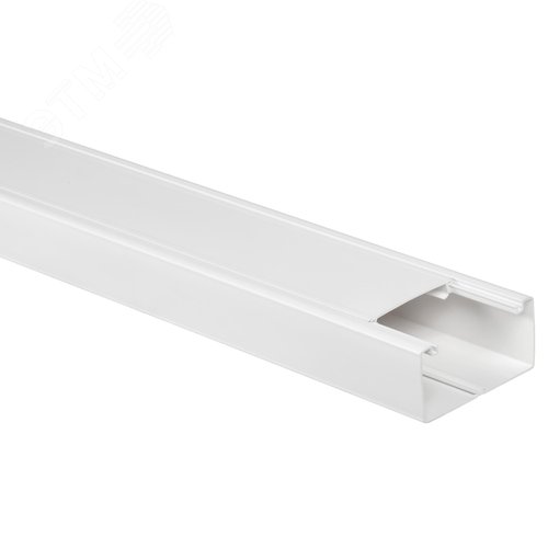 Изображение товара METRA Кабель-канал парапетный 100х50мм с крышкой шириной 75мм белый (м)