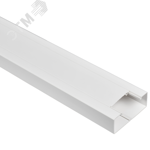 Изображение товара METRA Кабель-канал парапетный 130х50мм с крышкой шириной 75мм белый (м)