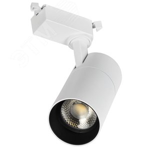 Светильник светодиодный трековый ДТО 1302 20Вт 4000К однофазный 24 град белый - фото 1