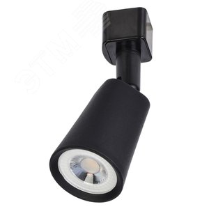 Светильник светодиодный трековый ДТО 1402 8Вт 4000К однофазный 50град черный - фото 1