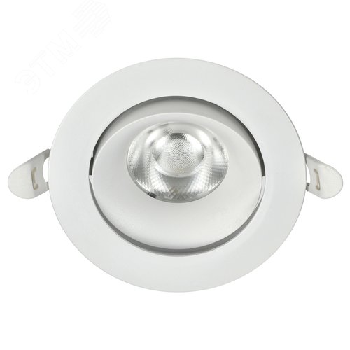 Светильник светодиодный поворотный ДВО 1813 9Вт 4000К IP20 круг белый - фото 1