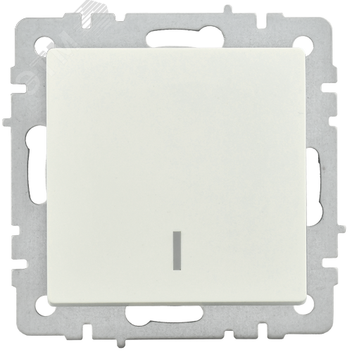 BRITE Выключатель одноклавишный с индикацией 10А ВС10-1-1-БрЖ жемчуг - фото 2
