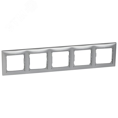 Изображение товара Рамка 5-местная алюминий VALENA (шт)
