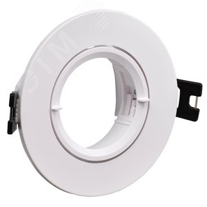 Светильник 4105 встраиваемый под лампу MR16 круг пластиковый белый