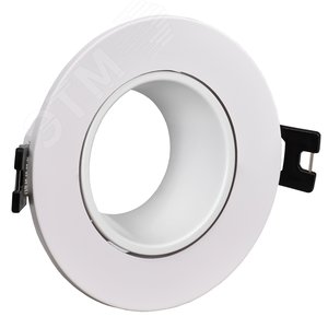 Светильник 4104 встраиваемый под лампу MR16 круг пластиковый белый