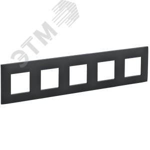 SKANDY Рамка 5-местная SK-F05G графит IEK - фото 1