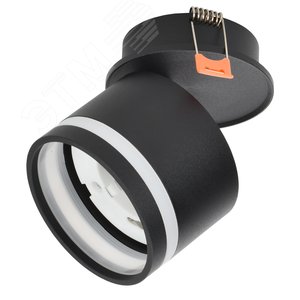 Изображение товара Светильник 4033 встраиваемый декоративный поворотный под лампу GX53 черный (шт)