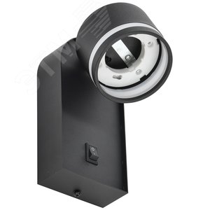 Изображение товара Светильник 4035 накладной настенный под лампу GX53 черный (шт)