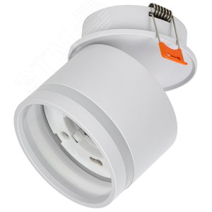 Светильник 4033 встраиваемый декоративный поворотный под лампу GX53 белый - фото 1