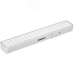 Изображение товара Светильник светодиодный аккумуляторный ДБА 1060 непостоянного действия 60LED 6ч 6 Вт GENERICA (шт)