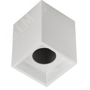 Изображение товара Светильник декоративный 4112 накладной потолочный под лампу GU10 белый пластик (шт)