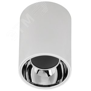 Изображение товара Светильник декоративный 4111 накладной потолочный под лампу GU10 белый/хром пластик (шт)