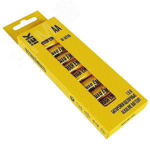 Изображение товара Батарейка щелочная Alkaline LR06/AA (10шт/бокс) IEK (упак)