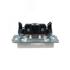 BRITE Розетка без заземления без защитных шторок 10А РС10-1-0-БрЖ жемчуг - фото 5