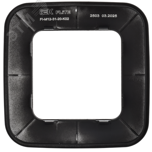 FLITE ARTISTIC Рамка 1-местная РУ-1-А-ФлЧ черный IEK - фото 4