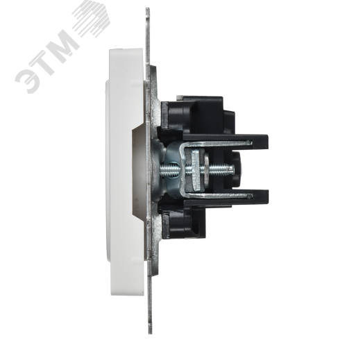 BRITE Розетка 1-местная без заземления без защитных шторок 10А РС10-1-0-БрАБ арктический белый IEK - фото 2