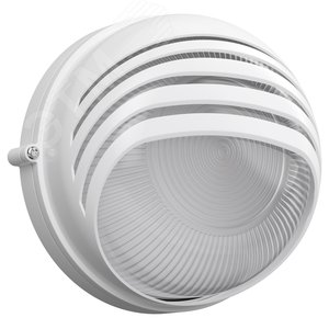 Светильник НПП1307 белый/круг ресничка 60 Вт IP54 - фото 1