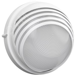 Изображение товара Светильник НПП1107 белый/круг ресничка 100 Вт IP54 (шт)