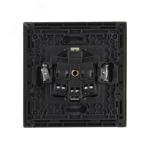 FORTE&PIANO Розетка 1-местная с заземлением без защитных шторок винтовое крепление 16А FP316 серый IEK - фото 2