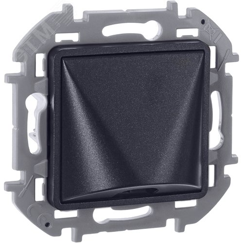 Вывод кабеля с зажимом для кабеля антрацит INSPIRIA - фото 1