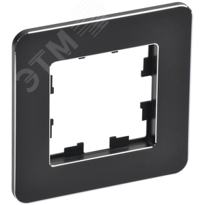 Изображение товара BRITE Рамка 1 пост РУ-1-1-Бр металл черный RE IEK (шт)