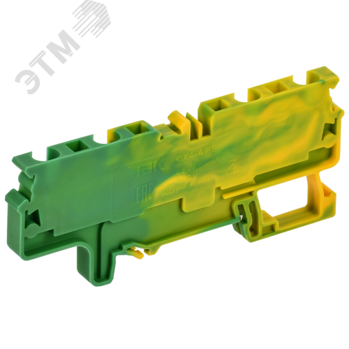 ARMAFIX Клемма пружинная CX4-4 PE 4мм2 четырехконтактная заземляющая IEK - фото 1