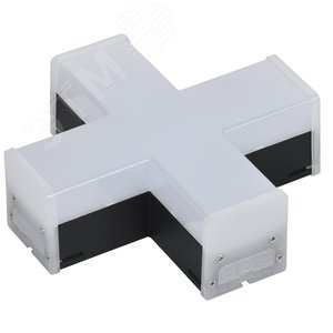 Светильник LED X-образный 1010 12Вт 4000К 180х180мм чер - фото 1
