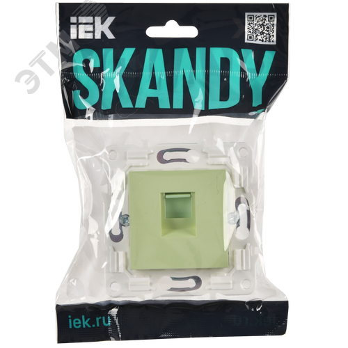 SKANDY Розетка компьютерная RJ45 кат.6 SK-K02G мятный IEK - фото 2