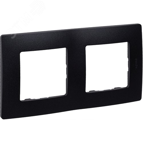 Изображение товара Рамка 2-местная антрацит ETIKA (шт)